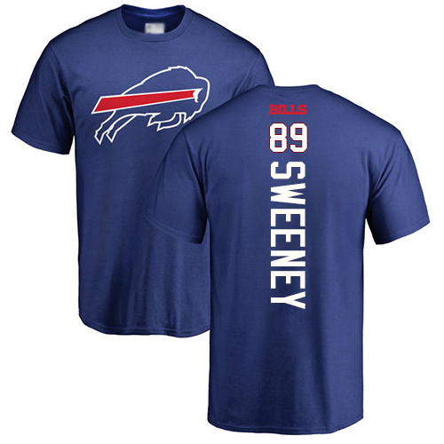 Men NFL Buffalo Bills #89 Tommy Sweeney Royal Blue Backer T Shirt